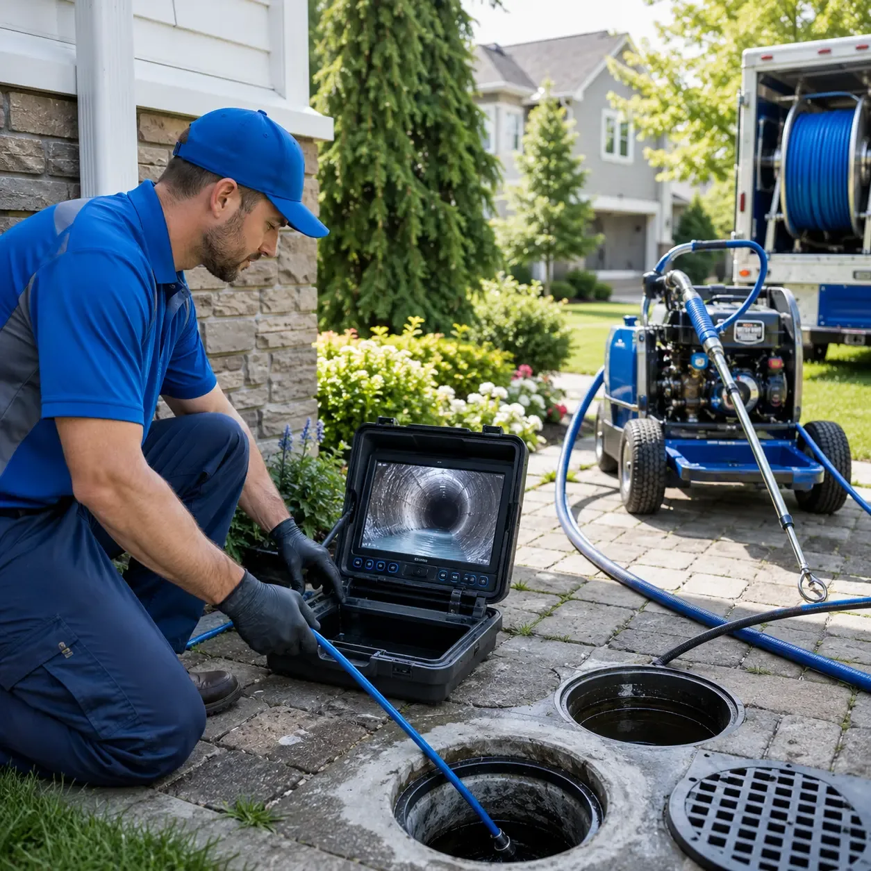Outdoor drain cleaning professionals serving German Valley, IL